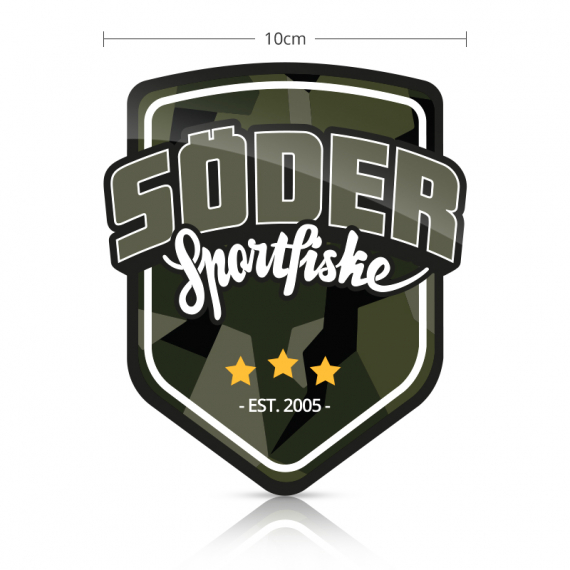 Söder Sticker Shield - Camo dans le groupe Autre / Autocollants l\'adresse Sportfiskeprylar.se (SSS-CAMO)
