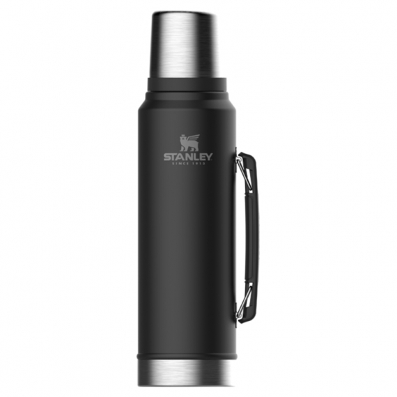 Stanley The Legendary Classic Bottle 1.0L - Matte Black dans le groupe Loisirs en plein air / Cuisines camping et ustensiles / Thermos / Thermos l\'adresse Sportfiskeprylar.se (ST1008266002)