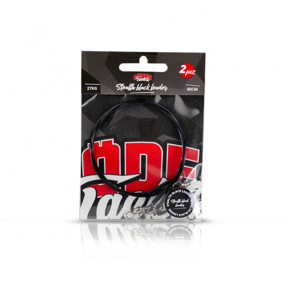 Söder Tackle Pike Leader Black Coated Wire (2-pack) - 60cm, 60lb dans le groupe Hameçons et terminal tackle / Leaders et Bas de ligne l\'adresse Sportfiskeprylar.se (STC-TT0012)