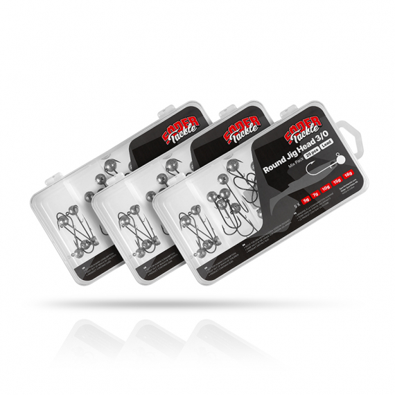 Söder Tackle Round Jig Head Mega Pack (75pcs) dans le groupe Hameçons et terminal tackle / Têtes plombées / Têtes plombées rondes l\'adresse Sportfiskeprylar.se (STJHRMP75SET)