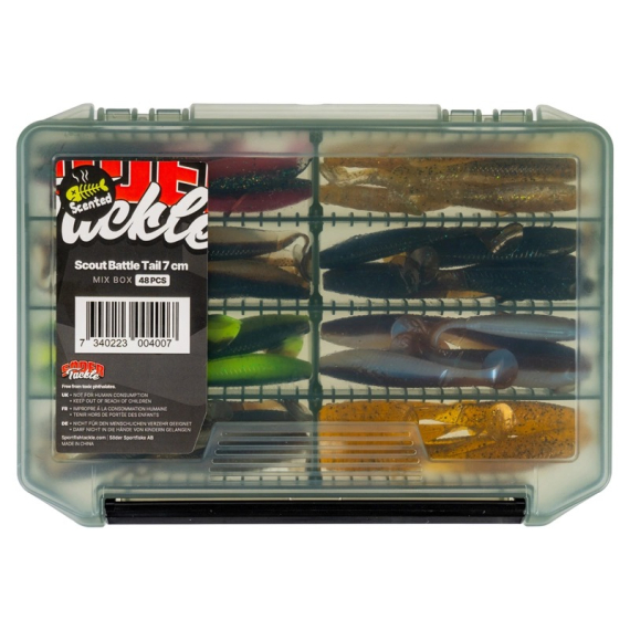 Scout Battle Tail - Mix Box dans le groupe Leurres de pêche / Kits leurres l\'adresse Sportfiskeprylar.se (STSBT85-MIX1r)