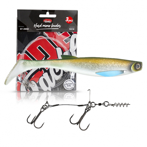 Scout Shad 20 Bundle - Black Coated Wire dans le groupe Leurre de la peche / Kits leurres l\'adresse Sportfiskeprylar.se (STSCS20TOBCW)