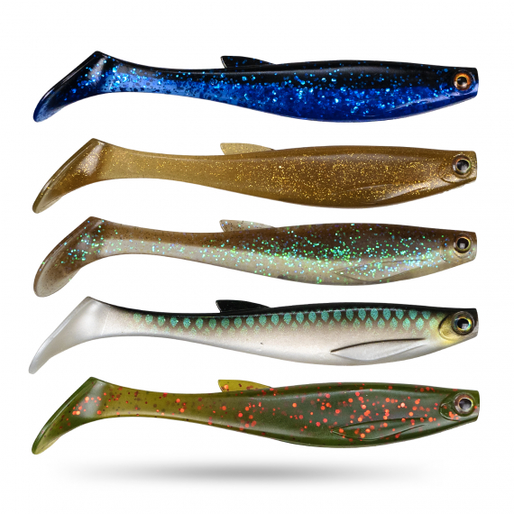 Scout Shad 9cm (5pcs) - Mixed-pack 9 dans le groupe Leurre de la peche / Leurre souple / Jigs pour perches et pour sandres l\'adresse Sportfiskeprylar.se (STSS9-MIX09)