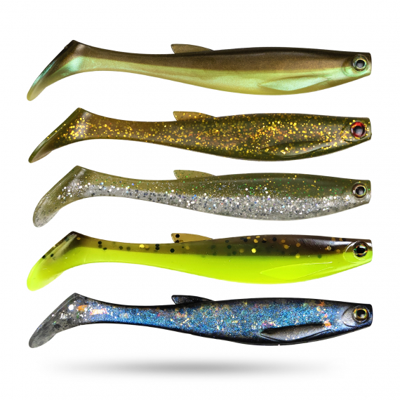 Scout Shad 9cm (5pcs) - Mixed-pack 11 dans le groupe Leurre de la peche / Leurre souple / Jigs pour perches et pour sandres l\'adresse Sportfiskeprylar.se (STSS9-MIX11)