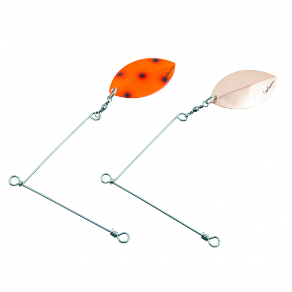SvartZonker Spinner Rig Large 2-pack - Copper/Fluo. Red Bandit dans le groupe Hameçons et terminal tackle / Montures et palettes spinnerbait l\'adresse Sportfiskeprylar.se (SZ101808)