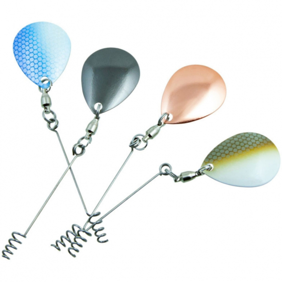 SvartZonker Spinner Rig 4-pack Copper, Black, Blue, Brown dans le groupe Hameçons et terminal tackle / Montures et palettes spinnerbait l\'adresse Sportfiskeprylar.se (SZ101810)