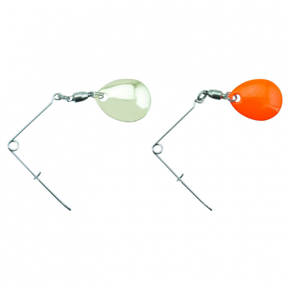 Svartzonker Spinner Rig X-small 2-pack - Gold/Fluo Red dans le groupe Hameçons et terminal tackle / Montures et palettes spinnerbait l\'adresse Sportfiskeprylar.se (SZ101817)