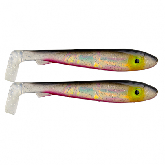 Svartzonker Big McRubber 25cm (2-pack) - Söder Custom Red Ghost Flash dans le groupe Leurre de la peche / Leurre souple / Jigs à brochets l\'adresse Sportfiskeprylar.se (SZ102024)