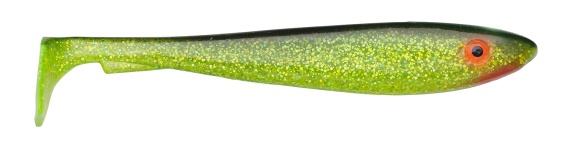 Svartzonker McRubber Shad 23cm (2-pack) - C19 Black´n Chatreuse dans le groupe Leurre de la peche / Leurre souple / Jigs à brochets l\'adresse Sportfiskeprylar.se (SZ103319)