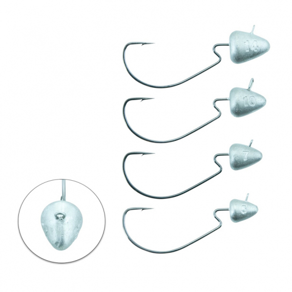 Svartzonker Offset Bismuth (2pcs) dans le groupe Hameçons et terminal tackle / Têtes plombées / Têtes plombées texanes l\'adresse Sportfiskeprylar.se (SZ115450r)