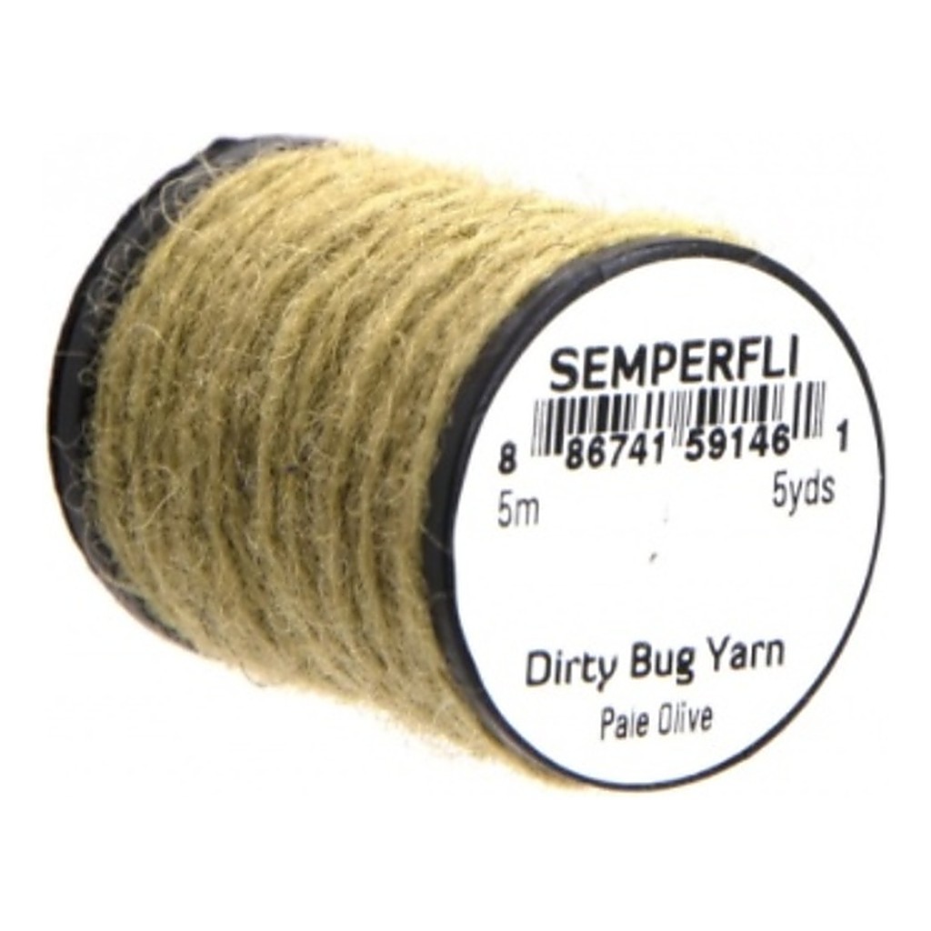 Semperfli Dirty Bug Yarn - Pale Olive dans le groupe Hameçons et terminal tackle / Fabrication mouche / Matériel de montage de mouches / Yarn et chenille l\'adresse Sportfiskeprylar.se (Sem-0950-1209)