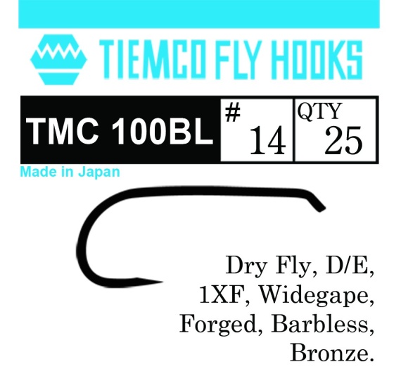 Tiemco 100 Dry Fly Barbless 20-pack - #10 dans le groupe Hameçons et terminal tackle / Hameçons / Hameçons mouche l\'adresse Sportfiskeprylar.se (T100BL-10r)