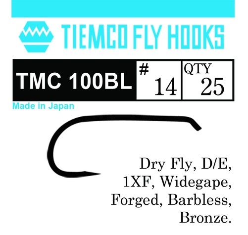 Tiemco 100BL Dry Fly Barbless 100-pack - # 10 dans le groupe Hameçons et terminal tackle / Fabrication mouche l\'adresse Sportfiskeprylar.se (T100BLBULK-10)