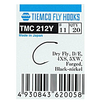 Tiemco 212Y Dry Fly dans le groupe Hameçons et terminal tackle / Hameçons / Hameçons mouche l\'adresse Sportfiskeprylar.se (T212Y-11r)