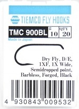 Tiemco 900BL Barbless 20-pack dans le groupe Hameçons et terminal tackle / Hameçons / Hameçons mouche l\'adresse Sportfiskeprylar.se (T900BL-10r)