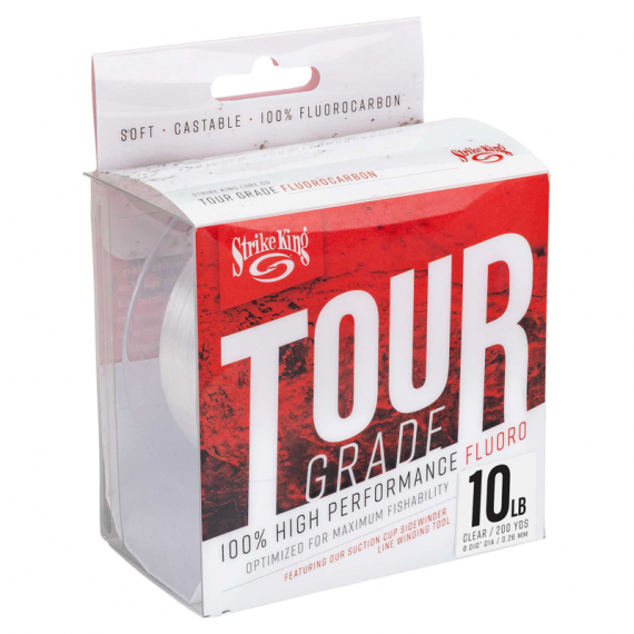 Strike King Tour Grade Fluorocarbon 200 yards dans le groupe Lignes de pêche / Fluorocarbone, fil fluorocarbone l\'adresse Sportfiskeprylar.se (TGFC200-6Cr)
