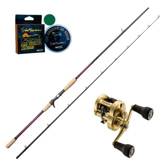 SvartZonker The Force The Deep and Dirty 9\' 60-240g Calcutta Conquest Combo dans le groupe Kit de pêche / Ensemble casting / Ensemble Baitcaster Brochet l\'adresse Sportfiskeprylar.se (THEFORCECONQUEST)
