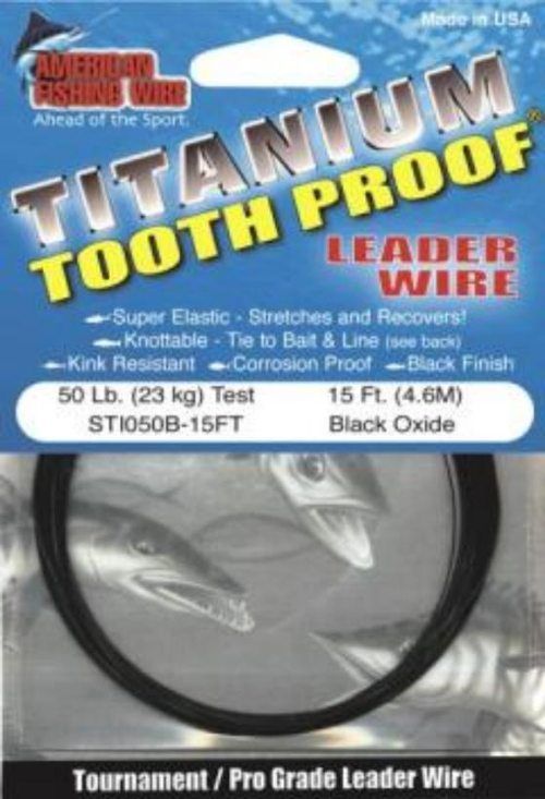 AFW - Titanium Tooth Proof Single Strand, tafsmaterial dans le groupe Hameçons et terminal tackle / Leaders et Bas de ligne / Bas de ligne / Câble l\'adresse Sportfiskeprylar.se (TITANIUMTPr)
