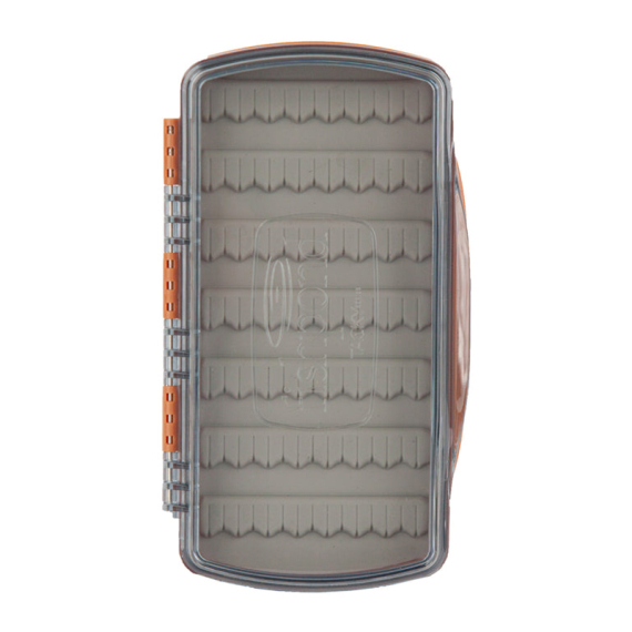 Tacky Pescador Fly Box Medium Clear - Burnt Orange dans le groupe Stockage / Boite de peche / Boîtes à mouche l\'adresse Sportfiskeprylar.se (TPFB-M-C-BO)