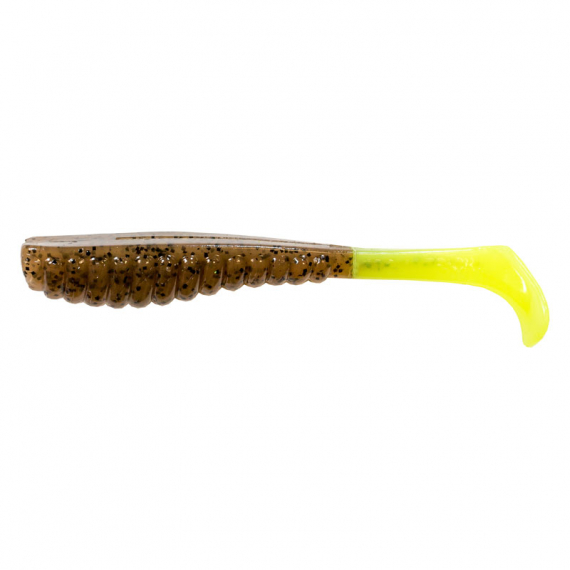 Z-man Swimmin\' Trout Trick 3.5\'\' - Pumpkin/Chartreuse Tail 6pk dans le groupe Leurre de la peche / Leurre souple / Jigs pour perches et pour sandres l\'adresse Sportfiskeprylar.se (TTPT-48PK6)