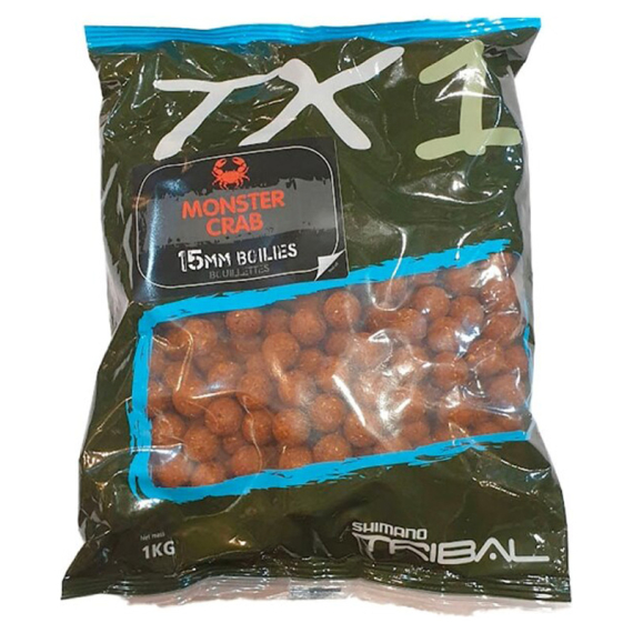 Shimano TX1 Monster Crab Boilies 5kg dans le groupe Leurre de la peche / Bouillettes, esches et amorce / Bouillette, bouillette carpe l\'adresse Sportfiskeprylar.se (TX1MCB155000r)