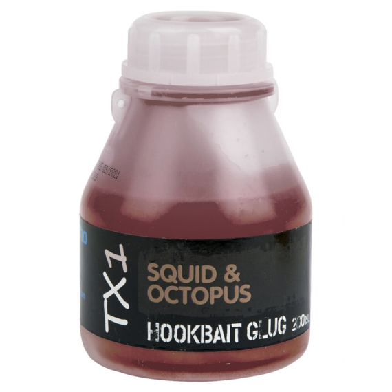 Shimano TX1 Squid & Octopus Dip 200ml dans le groupe Leurre de la peche / Bouillettes, esches et amorce / Liquides et additifs l\'adresse Sportfiskeprylar.se (TX1SOHB250)