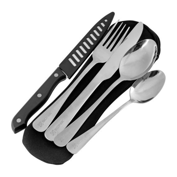 Sonik Sizzla Cutlery Set dans le groupe Loisirs en plein air / Cuisines camping et ustensiles / Couverts et Accessoires l\'adresse Sportfiskeprylar.se (UC0015)