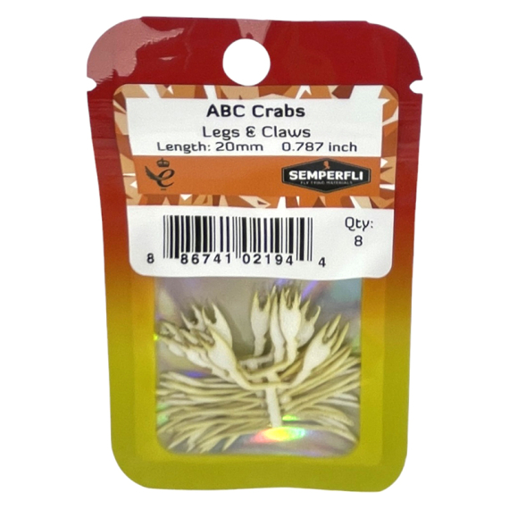 Semperfli ABC Crab Legs & Claws Skeletons - 20mm dans le groupe Hameçons et terminal tackle / Fabrication mouche / Matériel de montage de mouches / Tails l\'adresse Sportfiskeprylar.se (UCBC020NATr)