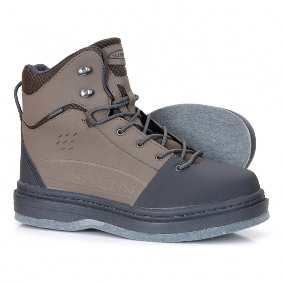 Vision Koski Wading Shoe Brown dans le groupe Habits et chaussures / Waders et équipement de wading / Chaussure de peche, chaussure wading l\'adresse Sportfiskeprylar.se (V2094-6r)