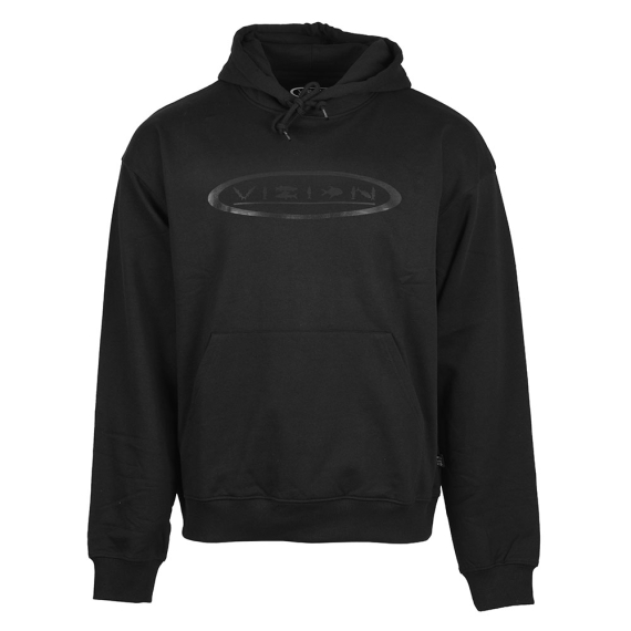 Vision Fish Oval Hoodie Black dans le groupe Habits et chaussures / Habits / Sweats / Hoodies l\'adresse Sportfiskeprylar.se (V3045-Sr)
