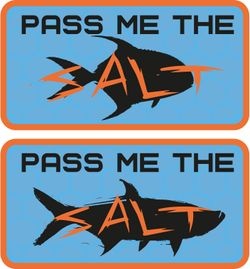 Vision SALT Sticker double 81mm dans le groupe Autre / Autocollants l\'adresse Sportfiskeprylar.se (VS4)