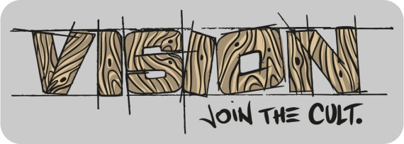 Vision Join the cult sticker 150mm dans le groupe Autre / Autocollants l\'adresse Sportfiskeprylar.se (VS6)