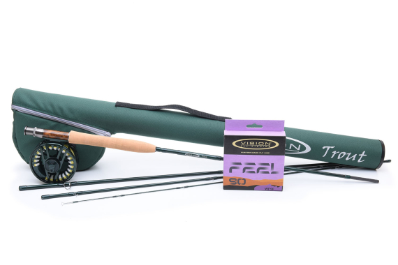 Vision Trout Outfit dans le groupe Kit de pêche / Kit de pêche à la mouche / Jeux de pêche à la mouche à une main l\'adresse Sportfiskeprylar.se (VTRO4905r)