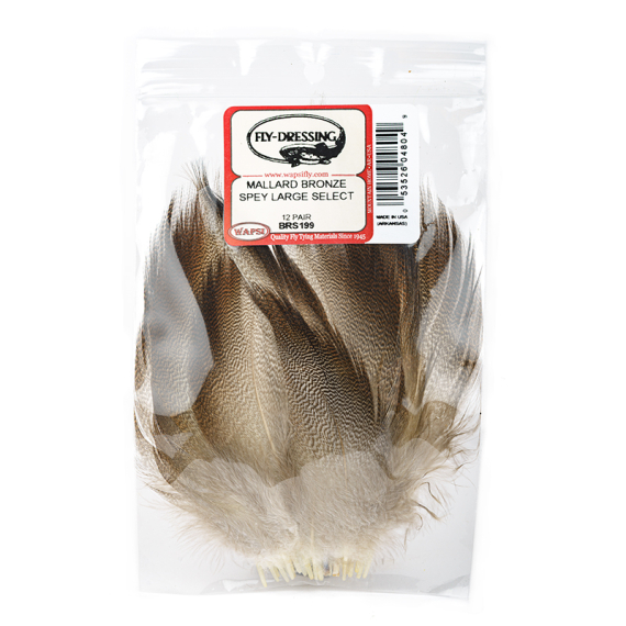 Wapsi Mallar Bronze Spey Large Select dans le groupe Hameçons et terminal tackle / Fabrication mouche / Matériel de montage de mouches / Plumes et capes / Hackle l\'adresse Sportfiskeprylar.se (W-BRS199)