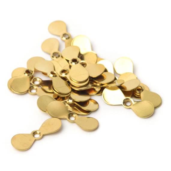 Fly Propellers - Small Gold dans le groupe Hameçons et terminal tackle / Fabrication mouche / Matériel de montage de mouches / Poppers et magic heads l\'adresse Sportfiskeprylar.se (W-FPL3250)