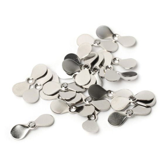 Fly Propellers - Small Silver dans le groupe Hameçons et terminal tackle / Fabrication mouche / Matériel de montage de mouches / Poppers et magic heads l\'adresse Sportfiskeprylar.se (W-FPL3255)