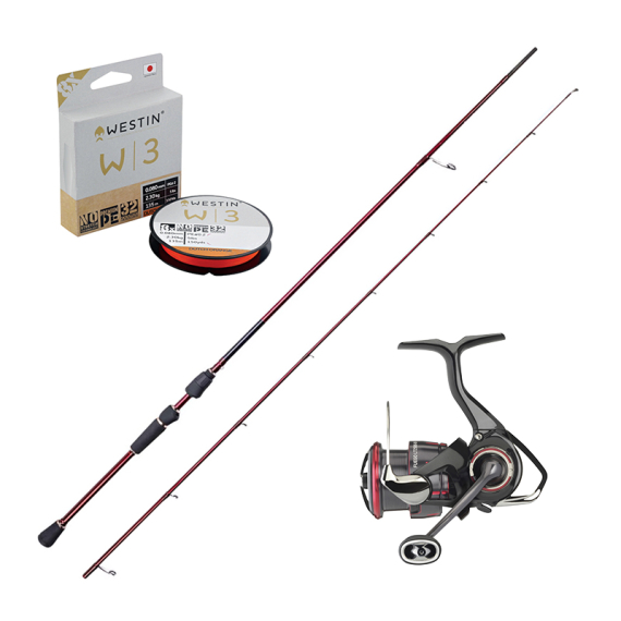 Westin W6 Finesse TC 7\'1\'\'/213cm ML 5-15g & Daiwa Fuego Combo dans le groupe Kit de pêche / Combos spinning / Ensemble Spinning Perche l\'adresse Sportfiskeprylar.se (W6FINNESEFUEGOSET)