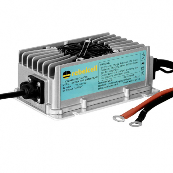 Rebelcell Laddare 12.6V20A Li-ion Waterproof dans le groupe Électronique marine et bateau / Batteries et chargeurs / Chargeurs de batteries l\'adresse Sportfiskeprylar.se (WC12V20REAV)