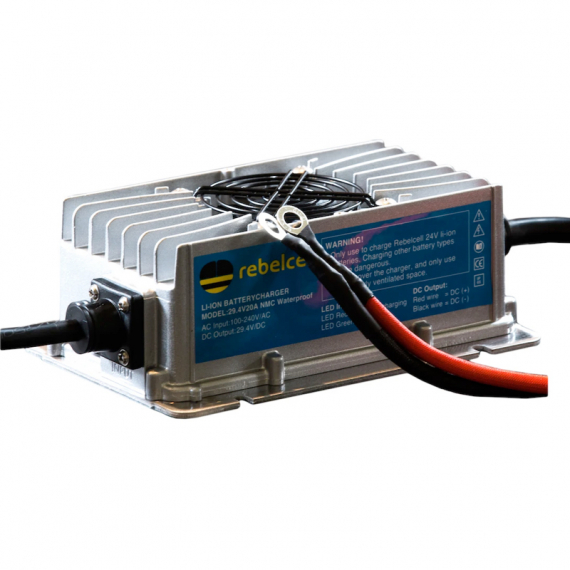 Rebelcell Charger 29.4V20A Li-ion Waterproof for 24V50/24V100 dans le groupe Électronique marine et bateau / Batteries et chargeurs / Chargeurs de batteries l\'adresse Sportfiskeprylar.se (WC29V20REUA)