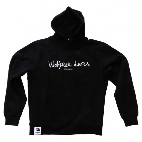 Wolfcreek Lures Classic Logo Hoodie, Black dans le groupe Habits et chaussures / Habits / Sweats / Hoodies l\'adresse Sportfiskeprylar.se (WCL-05-HOOD-01-BLKr)