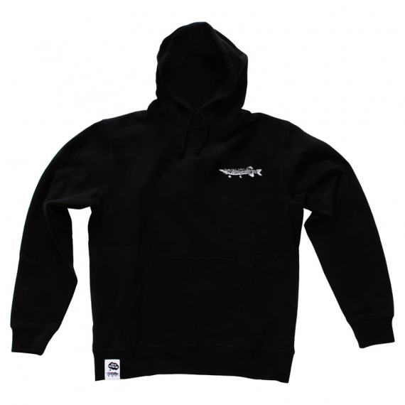 Wolfcreek Lures Pike Logo Hoodie, Black dans le groupe Habits et chaussures / Habits / Sweats / Hoodies l\'adresse Sportfiskeprylar.se (WCL-05-HOOD-02-BLKr)
