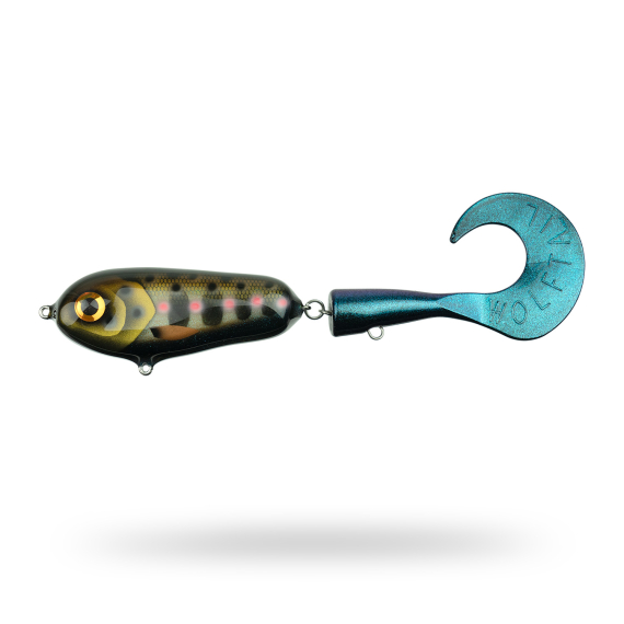 Wolfcreek Wolftail Shallow 23cm, 90g - Black Smolt UV dans le groupe Leurre de la peche / Leures fait main / Tailbaits fait main l\'adresse Sportfiskeprylar.se (WOLFTAILCR175)