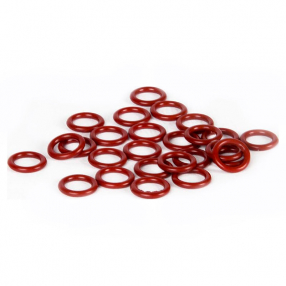 X Zone Wacky Rigging O-rings, 3\'\' & 4\'\' Stick Baits (25-pack) - Red dans le groupe Hameçons et terminal tackle / Accessoires verticale et dropshot l\'adresse Sportfiskeprylar.se (WRO3425-RD)