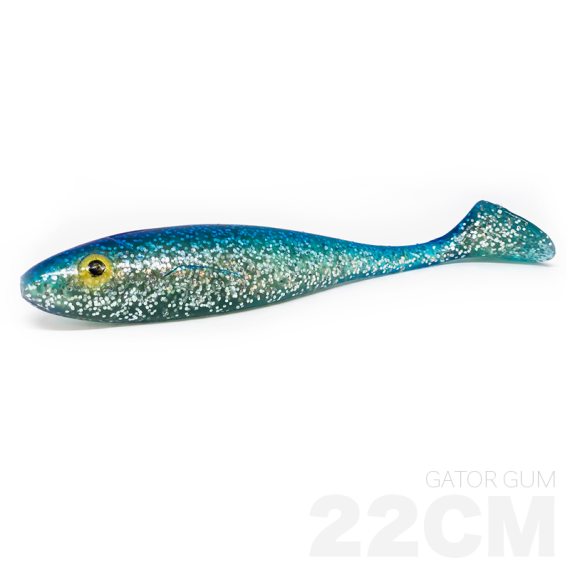 Gator Gum 22cm, 85g - Silver Blue dans le groupe Leurre de la peche / Leurre souple / Jigs à brochets l\'adresse Sportfiskeprylar.se (Z-GG22-14-SilverBlue)