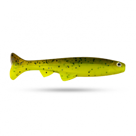 Scout Kicker 9cm (5-pack) - Muddy Chartreuse dans le groupe Leurre de la peche / Leurre souple / Jigs pour perches et pour sandres l\'adresse Sportfiskeprylar.se (Z-STSK9-4)