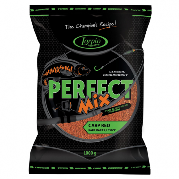 Lorpio Groundbait Perfect Mix 1kg - Carp Red dans le groupe Leurre de la peche / Bouillettes, esches et amorce / Amorces / Amorce l\'adresse Sportfiskeprylar.se (ZA-LO481)
