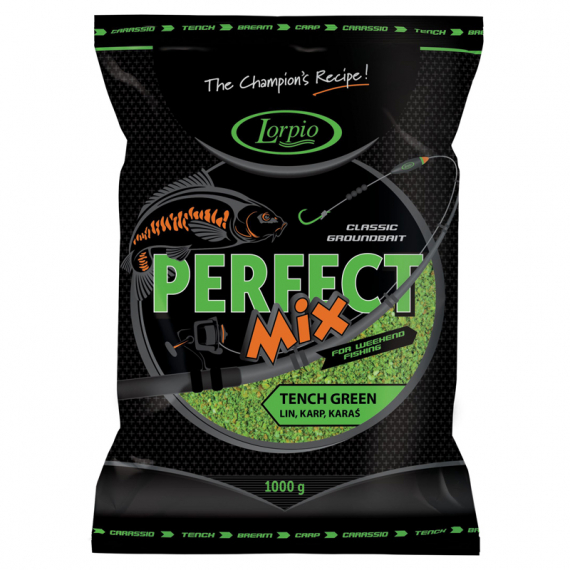 Lorpio Groundbait Perfect Mix 1kg - Tench Green dans le groupe Leurre de la peche / Bouillettes, esches et amorce / Amorces / Amorce l\'adresse Sportfiskeprylar.se (ZA-LO482)