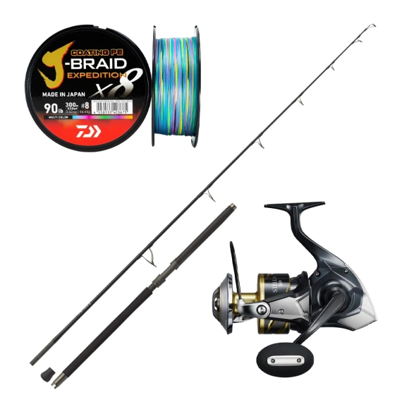 Zenaq Tobizo DBL & Shimano Stella Combo 80-180g dans le groupe Techniques de pêche / Matériel de pêche en mer / Kits pêche en mer l\'adresse Sportfiskeprylar.se (ZENAQTOBIZIOSTELLASET)