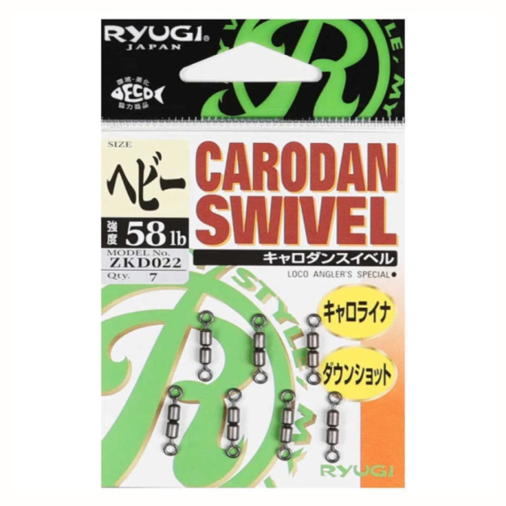 Ryugi Carodan Swivel dans le groupe Hameçons et terminal tackle / Emerillon pêche / émerillons l\'adresse Sportfiskeprylar.se (ZKD022r)