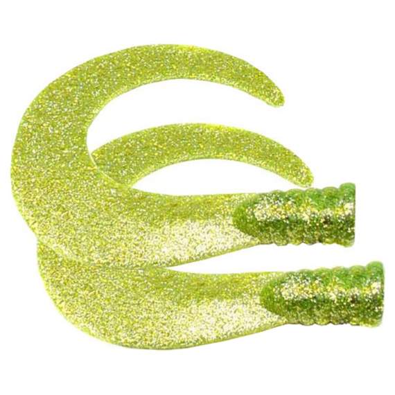 SvartZonker Big Tail (2-pack) - Chartreuse glitter dans le groupe Leurre de la peche / Leurre souple / Tails de rechange l\'adresse Sportfiskeprylar.se (ZS101101)